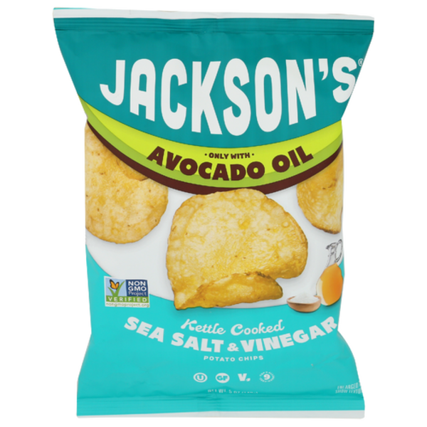 Jackson's Chips Sea Salt & Vinegar Avocado Oil Cooked Kettle Chips