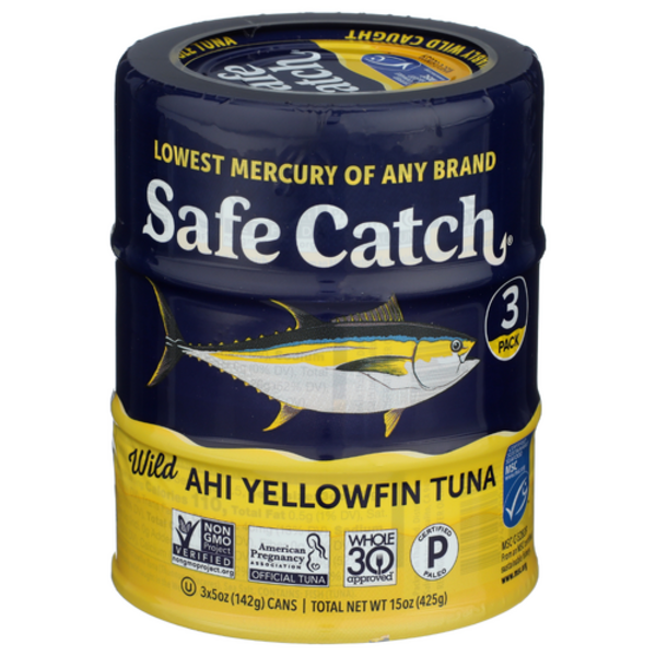 Safe Catch Wild Ahi Yellowfin Tuna 3 Pack