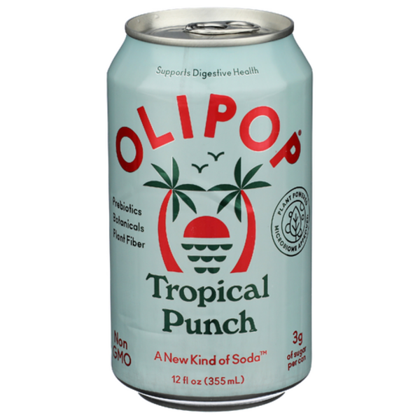 Olipop Tropical Punch Prebiotic Sparkling Tonic