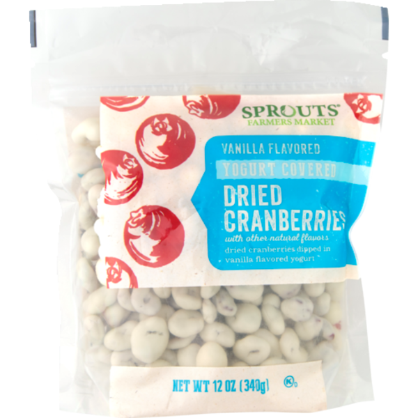 Sprouts Vanilla Flavored Yogurt Covered Cranberries