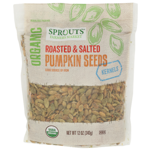 Sprouts Organic Roasted & Salted Pumpkin Seed Kernels