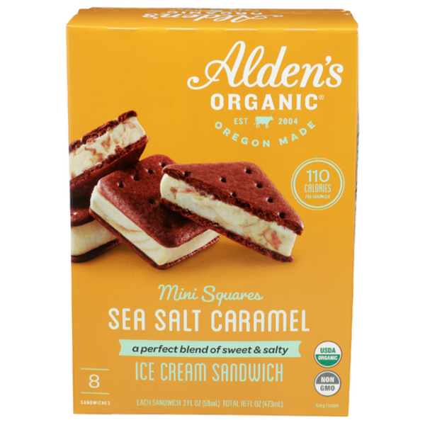 Alden's Organic Sea Salted Caramel Sandwiches 8 Pack