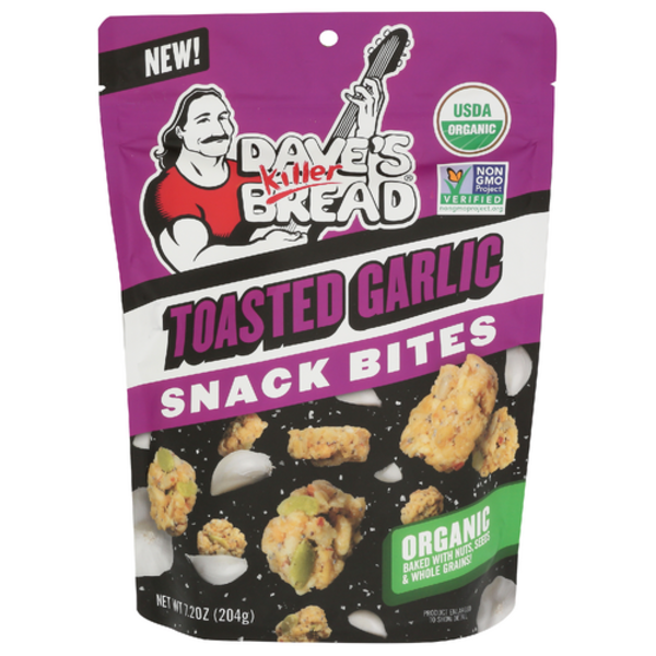 Dave's Killer Bread Organic Toasted Garlic Snack Bites
