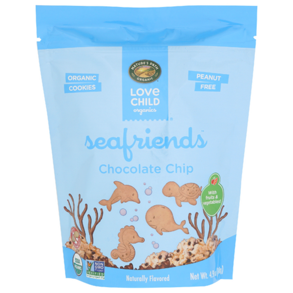 Love Child Organics Organic Chocolate Chip Seafriends Cookies