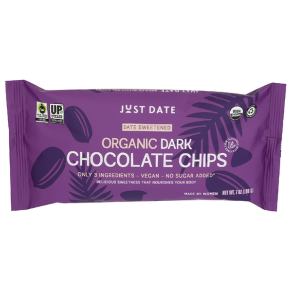 Just Date Organic 65% Cacao Dark Chocolate Chips