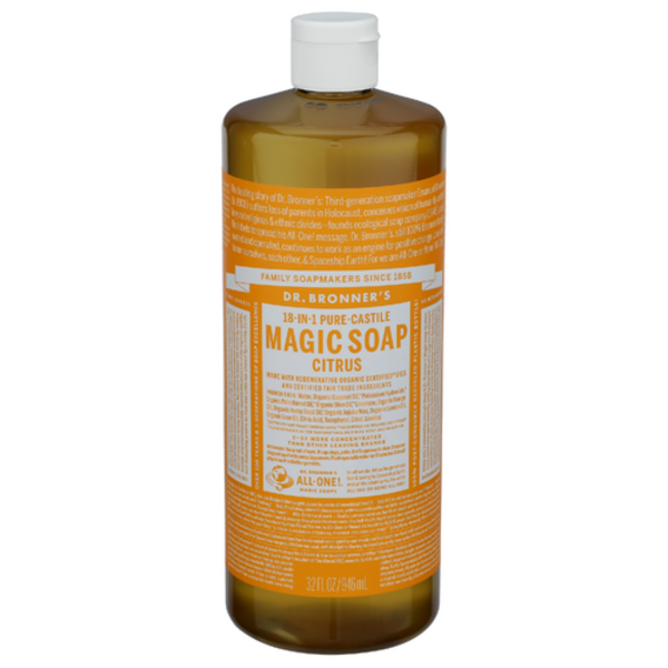 Dr. Bronner's Citrus Pure Castile Liquid Soap
