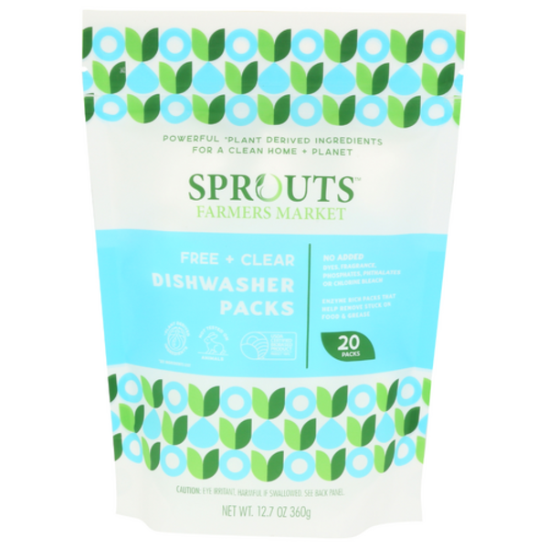 Sprouts Free And Clear Dishwasher Packs