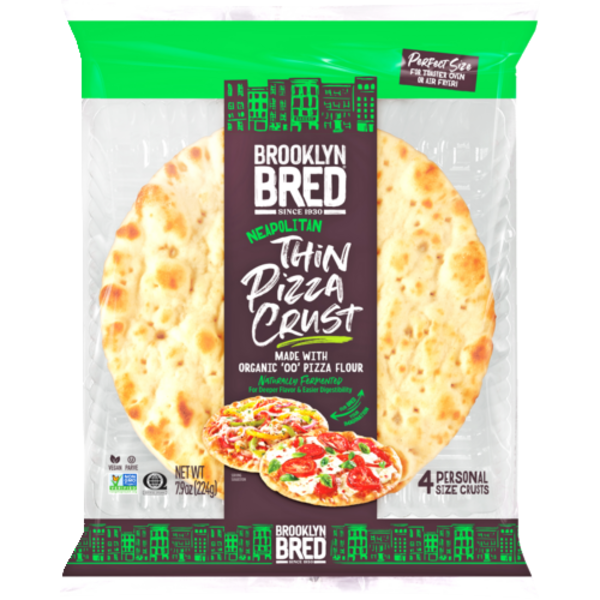 Brooklyn Bred Neapolitan Pizza Crust Made With Organic 00 Flour 4 Pack