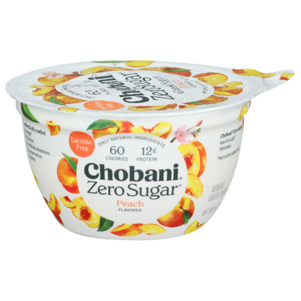 Chobani Peach Zero Sugar Yogurt