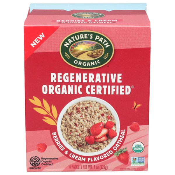 Nature's Path Organic Berries & Cream Regenerative Oatmeal