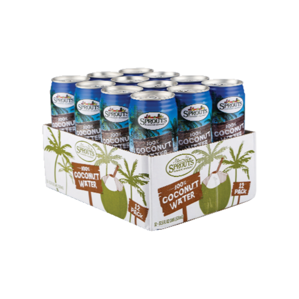 Sprouts 100% Coconut Water 12 Pack