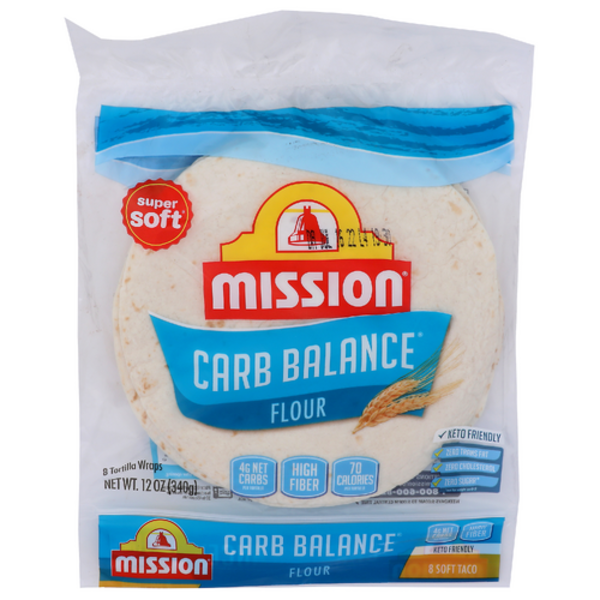Mission Carb Balance Medium Flour Tortillas 8 Count
