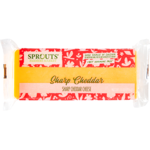 Sprouts Sharp Cheddar Cheese Block
