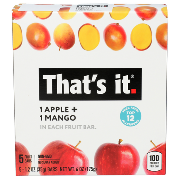 That's It Apple And Mango Fruit Bars