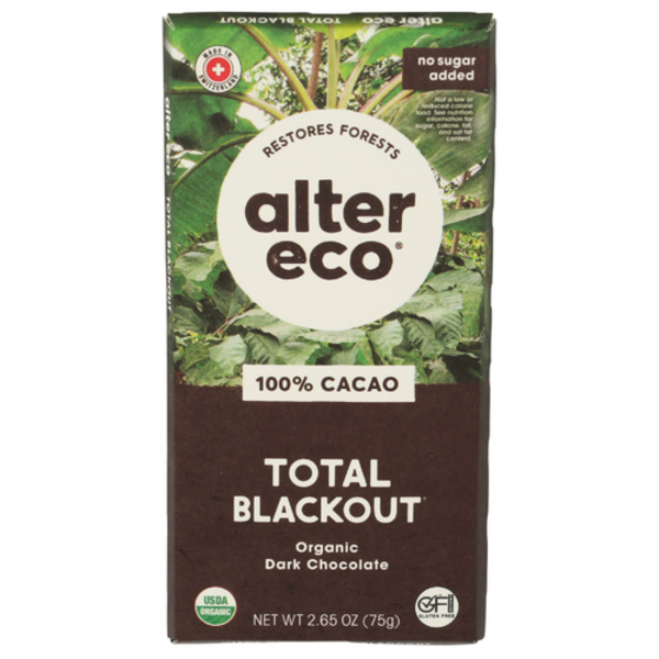 Alter Eco Organic Total Blackout Dark Chocolate Bar