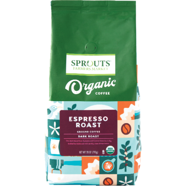 Sprouts Organic Espresso Roast Ground Coffee
