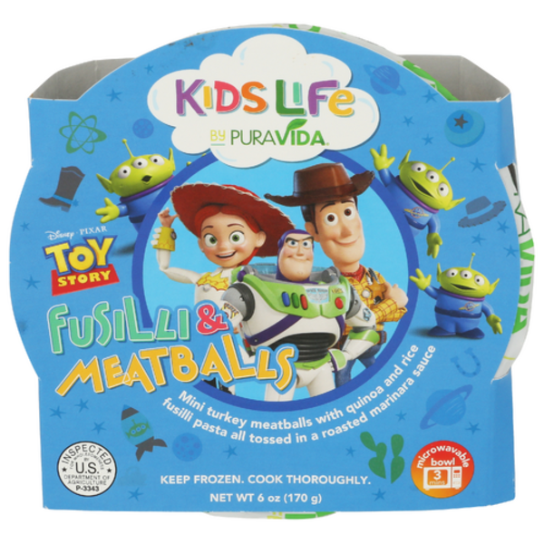 Puravida Foods Fusilli & Meatballs Kids Life Entree