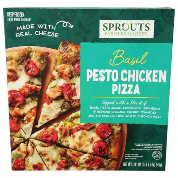 Sprouts Basil Pesto Chicken Pizza