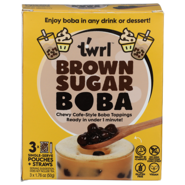 Twrl Milk Tea Brown Sugar Chewy Cafe-Style Boba