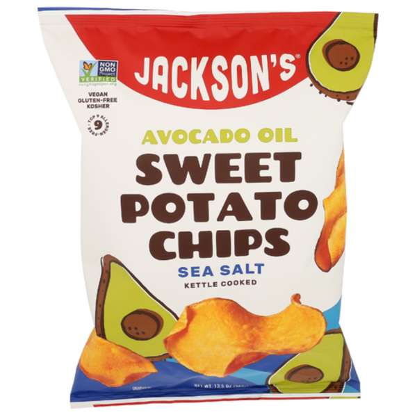 Jackson's Chips Sea Salt Avocado Oil Cooked Kettle Sweet Potato Chips