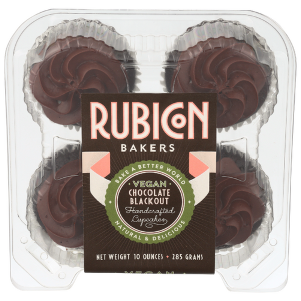 Rubicon Chocolate Vegan Cupcakes 4 Pack