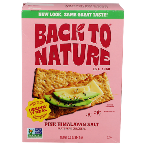 Back To Nature Pink Himalayan Salt Flatbread Crackers