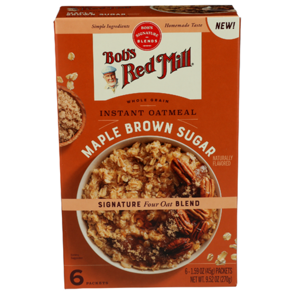 Bob's Red Mill Maple Brown Sugar Instant Oatmeal 6 Pack