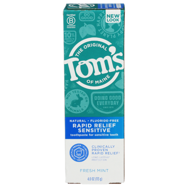 Tom's Of Maine Rapid Relief Sensitive Toothpaste