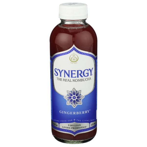 Gt's Living Foods Organic Synergy Gingerberry Kombucha
