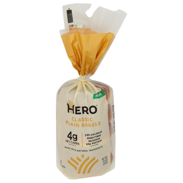 Hero Bread Classic Plain Bagels 5 Pack