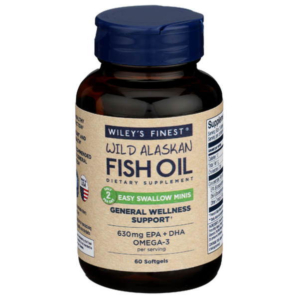 Wiley's Finest Wild Alaskan Fish Oil Easy Swallow Mini