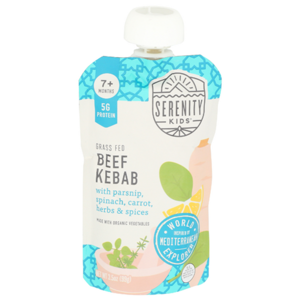 Serenity Kids Beef Kebab with Organic Vegetables