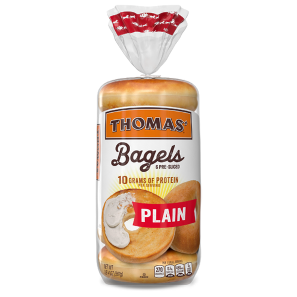 Thomas Plain Bagels 6 Pack