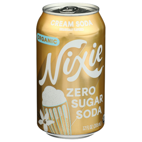 Nixie Sparkling Water Organic Zero Sugar Cream Soda