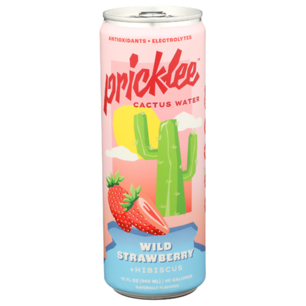 Pricklee Wild Strawberry + Hibiscus Cactus Water