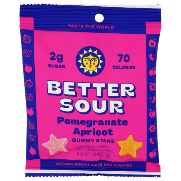 Better Sour Pomegranate, Apricot, Plum Sour Gummy Candy