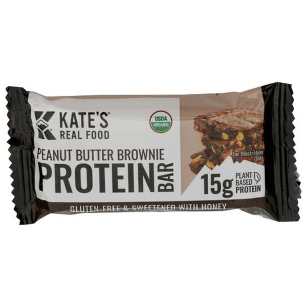 Kate's Real Food Organic Peanut Butter Brownie Protein Bar