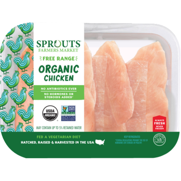 Sprouts Organic Thin Sliced Boneless Chicken Breast