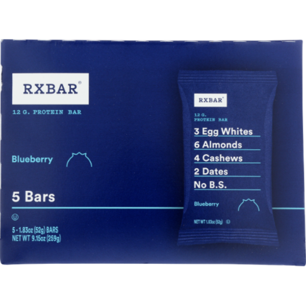 Rxbar Blueberry Protein Bar 5 Pack Case