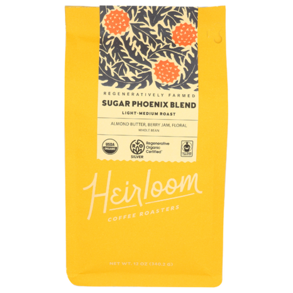 Heirloom Coffee Roasters Organic Sugar Phoenix Light-Medium Roast Coffee