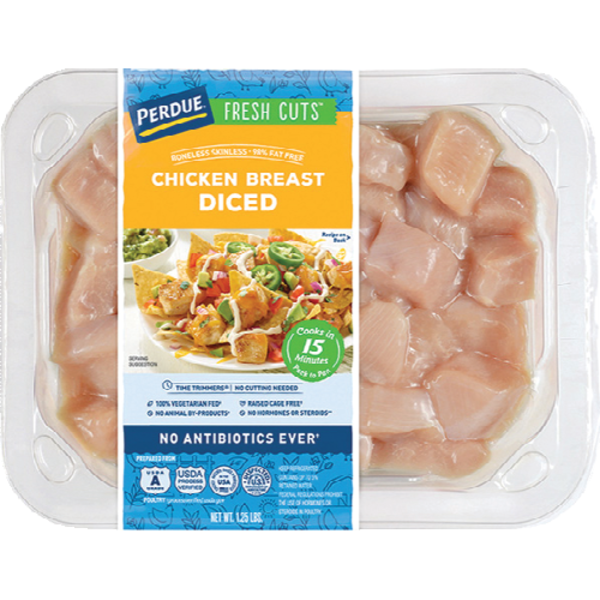 Perdue Diced Chicken Breast No Antibiotics Ever