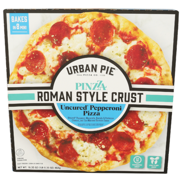 Urban Pie Pizza Co. Uncured Pepperoni Pinzza Roman Style Crust Pizza
