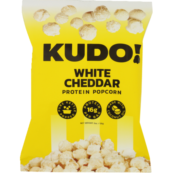 Kudo Snacks White Cheddar Protein Popcorn
