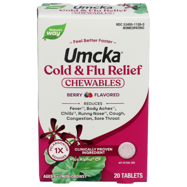 Nature's Way Umcka Cold & Flu Berry Chewable