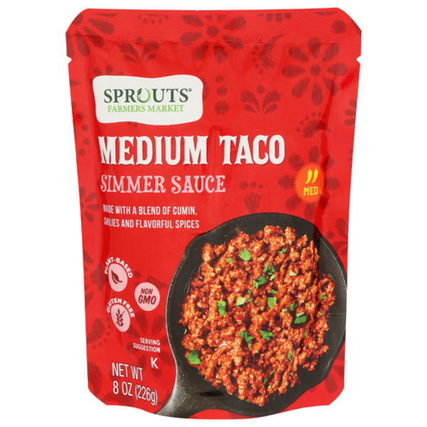 Sprouts Medium Taco Simmer Sauce