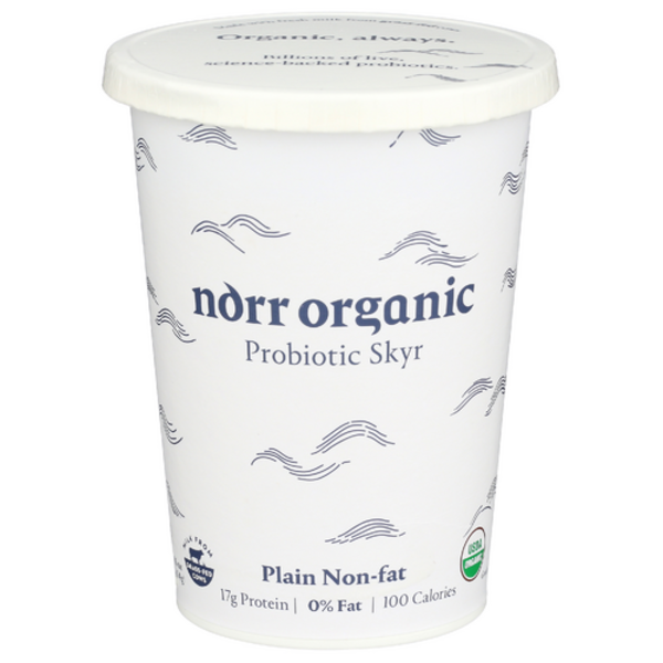 Norr Organic Organic Plain Non-Fat Probiotic Skyr Yogurt
