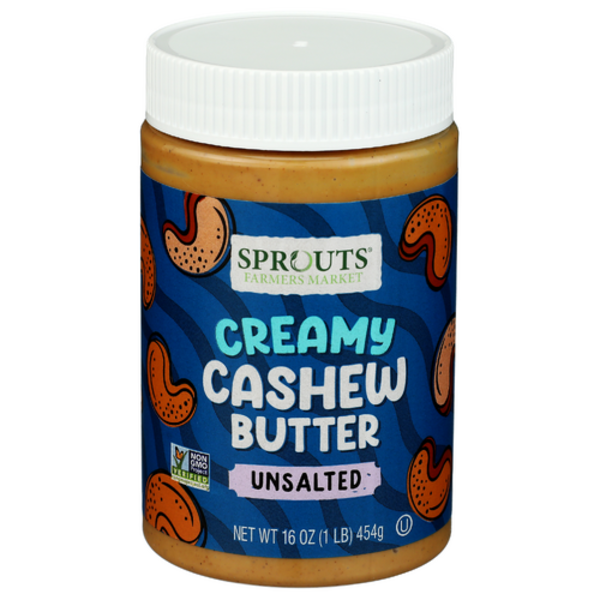 Sprouts Unsalted & Unsweetened Creamy Cashew Butter