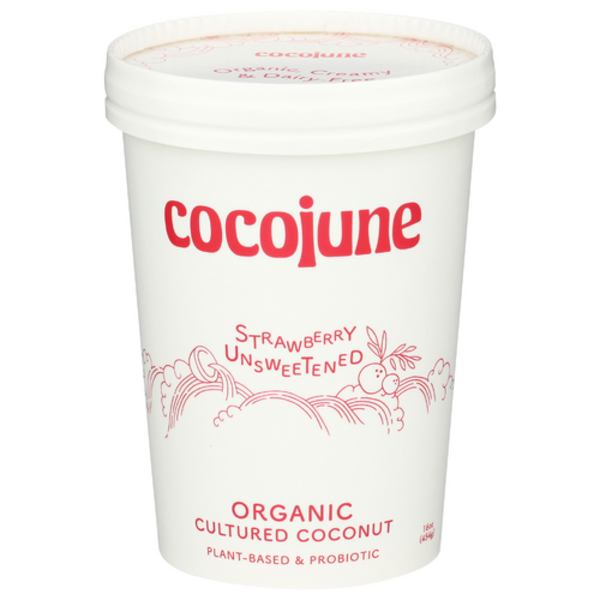 Cocojune Organic Unsweetened Strawberry Cultured Coconut