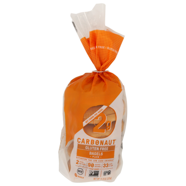 Carbonaut Plain Gluten Free Bagels 5 Count