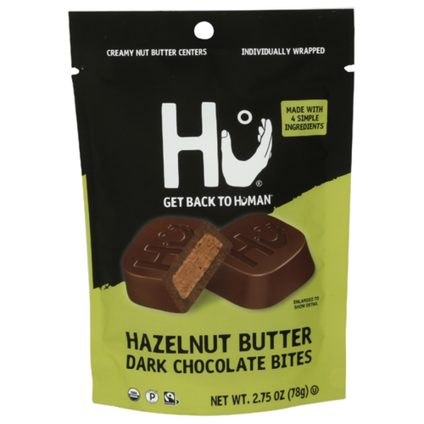 Hu Organic Hazelnut Butter Dark Chocolate Bites